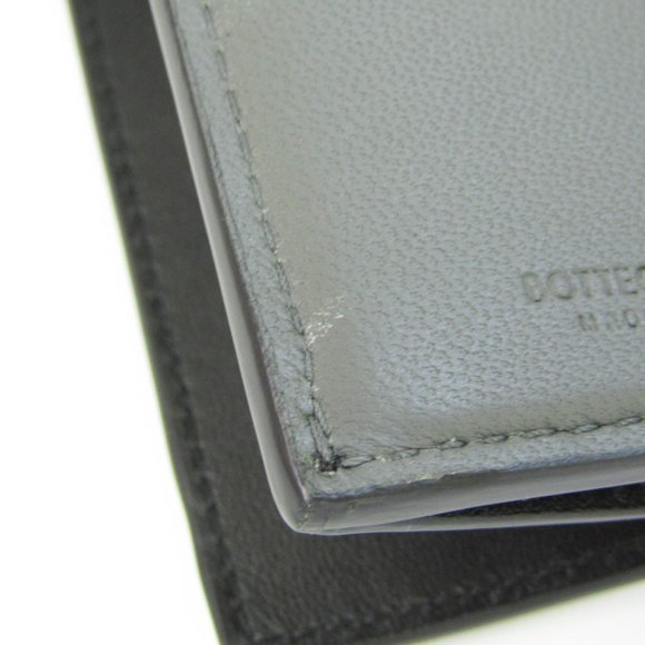 BOTTEGA VENETA Intrecciato 515385 Women,Men Leather Wallet [tri-fold] Black - Picture 6 of 10